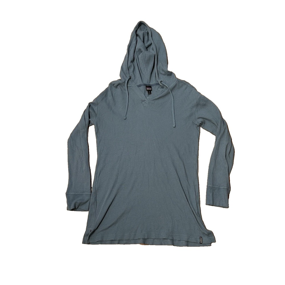 Patagonia Organic Cotton Women's Size Medium Blue Waffle Knit Hoodie